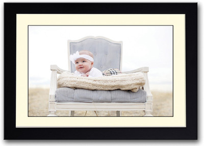 

Cute Baby On Chair Fine Art Print(14 inch X 20 inch, Framed)