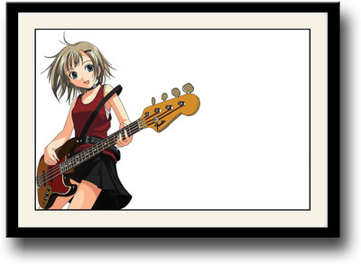 

Animated Girl Playing Fender Guitar Fine Art Print(10 inch X 14 inch, Framed)