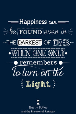 

Amazing Quote - Happiness Can Be Found (Prisoner Of Azkaban) Paper Print(18 inch X 12 inch, Stretched)