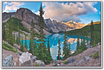 

Blue Water Lake in Mountains Paper Print(12 inch X 18 inch)
