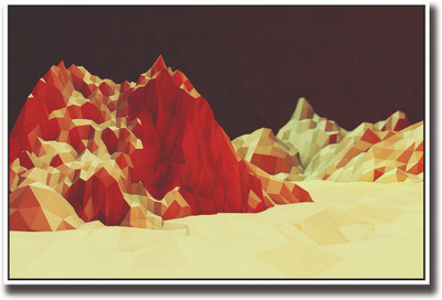 

Digital art mountains Fine Art Print(12 inch X 18 inch, Rolled)