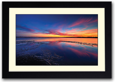 

Reflection of Sky in water Fine Art Print(14 inch X 20 inch, Framed)