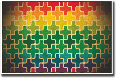 

Coloured puzzle Fine Art Print(12 inch X 18 inch, Rolled)