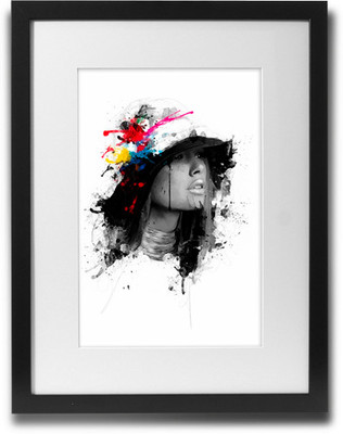

Shaildha's Water Colour Painting Print of Girl Next Door Abstract Fine Art Print(11 inch X 9 inch)