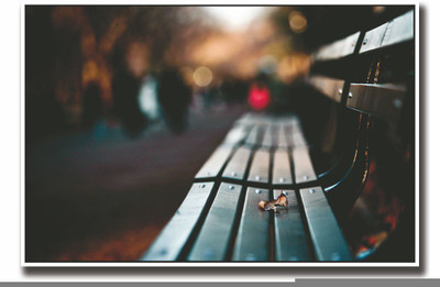 

Posterhouzz Lonely Bench Fine Art Print(12 inch X 18 inch, Rolled)