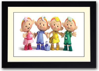 

Cute cartoons Fine Art Print(14 inch X 20 inch, Framed)