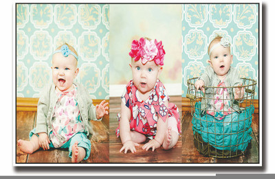 

Posterhouzz Collage of three cute babies Fine Art Print(12 inch X 18 inch, Rolled)