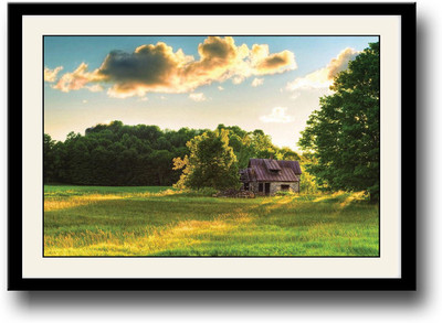

House in the farm Fine Art Print(10 inch X 14 inch, Framed)