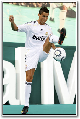 

Cristiano Ronaldo playing Paper Print(18 inch X 12 inch)