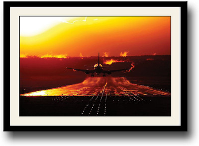

Airplane taking off Fine Art Print(10 inch X 14 inch, Framed)