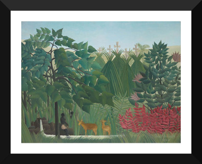 

Tallenge Modern Masters Collection - The Waterfall by Henri Rousseau - Premium Quality A3 Size Framed Poster Paper Print(17 inch X 12 inch, Framed)