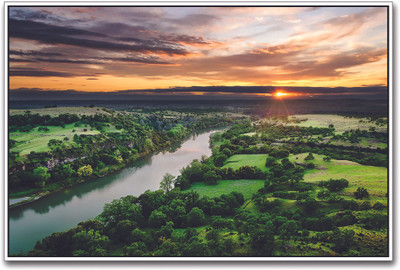 

Beautiful Sunrise Green Landscape Paper Print(12 inch X 18 inch)