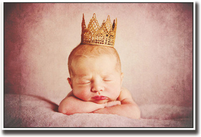 

Posterhouzz Amazing baby with crown Fine Art Print(12 inch X 18 inch, Rolled)