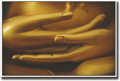 

God Buddha hands Fine Art Print(12 inch X 18 inch, Rolled)
