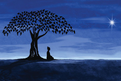 

TMS BLUE EVENING Paper Print(12 inch X 18 inch, Rolled)