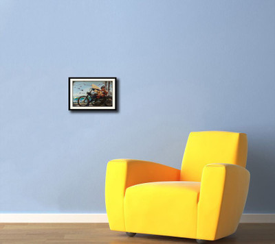 

Girl on Bike Artistic Fine Art Print(10 inch X 14 inch, Framed)