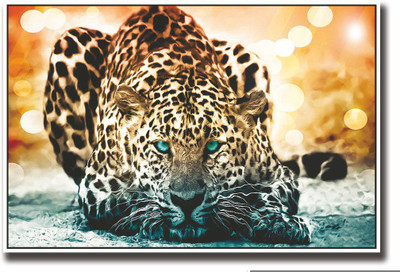 

Posterhouzz Tiger with blue eyes Fine Art Print(12 inch X 18 inch, Rolled)