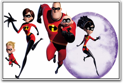 

The Incredibles superhero family Paper Print(12 inch X 18 inch)