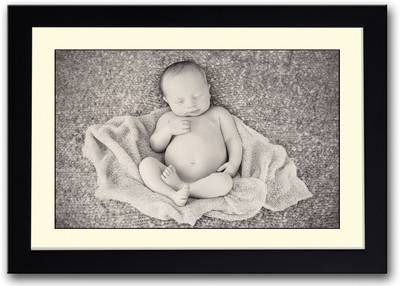 

Sweet Baby Sleeping B&W Fine Art Print(14 inch X 20 inch, Framed)
