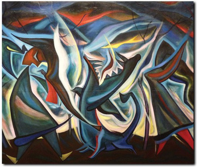 75% OFF on Stybuzz Modern Art Painting Red Frameless Canvas Art(22 inch X 18 inch) 75% OFF on Stybuzz Modern Art Painting Red Frameless Canvas Art(22 inch X 18 inch)