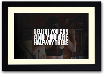 

Believe inspirational Fine Art Print(14 inch X 20 inch, Framed)