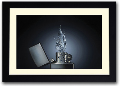 

Lighter With Water Flame Fine Art Print(14 inch X 20 inch, Framed)