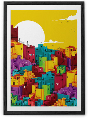 

Building Fine Art Print(36 inch X 24 inch, Framed)