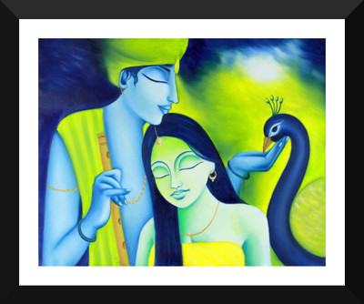 

Tallenge - Radha Krishna Painting - Premium Quality A3 Size Framed Poster Paper Print(17 inch X 12 inch, Framed)