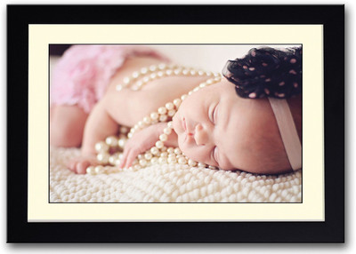 

Cute Baby Girl Sleeping With Necklace Fine Art Print(14 inch X 20 inch, Framed)