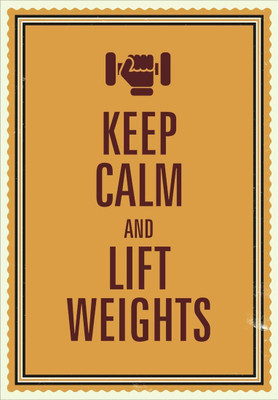 

Posterhouzz Keep Calm and Lift Weights Poster Fine Art Print(18 inch X 12 inch, Rolled)