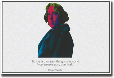 

Oscar Wilde quote Fine Art Print(12 inch X 18 inch, Rolled)