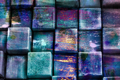 

Coloured Cubes (Poster) Paper Print(12 inch X 18 inch)