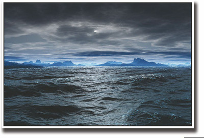 

Posterhouzz Blue ocean Water Fine Art Print(12 inch X 18 inch, Rolled)