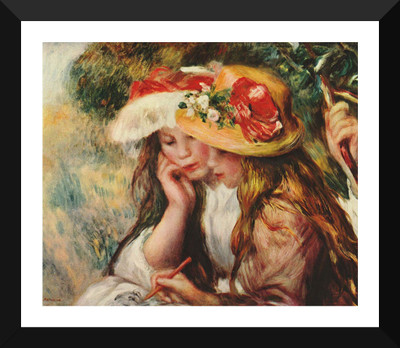 

Tallenge Old Masters Collection - Two Girls Drawing By Pierre-Auguste Renoir - Premium Quality A3 Size Framed Poster Paper Print(17 inch X 12 inch, Framed)