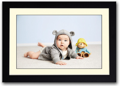 

Adorable Newborn Baby In Hood Fine Art Print(14 inch X 20 inch, Framed)
