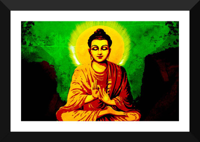 

Tallenge - Gautam Buddha With Dark Background - Premium Quality A3 Size Framed Poster Paper Print(17 inch X 12 inch, Framed)