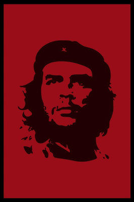

Posterhouzz- Che - Red Background Fine Art Print(18 inch X 12 inch, Rolled)