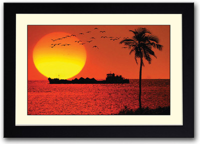 

Sunset View Fine Art Print(14 inch X 20 inch, Framed)
