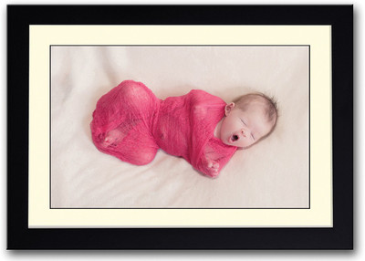 

Cute Little Baby Yawning Fine Art Print(14 inch X 20 inch, Framed)