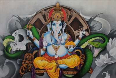 

Ganapathi Wallpaper Photographic Paper(13 inch X 19 inch, Rolled)