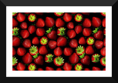 

Tallenge Art For Kitchen - Red Blossom Strawberries - Premium Quality A3 Size Framed Poster Paper Print(17 inch X 12 inch, Framed)