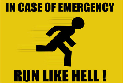

Emergency - Run Like Hell Photographic Paper(13 inch X 19 inch, Rolled)
