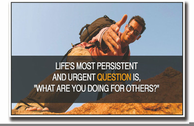 

Posterhouzz What are you doing for others quote Fine Art Print(12 inch X 18 inch, Rolled)