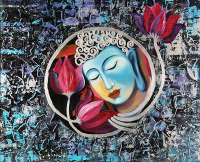 

Blissful Buddha - Medium Size Rolled Digital Art Print On Photographic Paper(24 inch X 18 inch, Rolled)