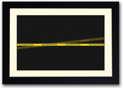 

Police Line Do Not Cross Fine Art Print(14 inch X 20 inch, Framed)