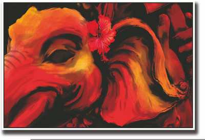 

Posterhouzz Red Elephant artistic Fine Art Print(12 inch X 18 inch, Rolled)
