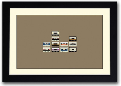 

Music Stereo Tapes Fine Art Print(14 inch X 20 inch, Framed)