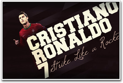 

Cristiano Ronaldo Strike Paper Print(12 inch X 18 inch)
