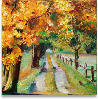 38% OFF on Country Road with Maple Canvas Art(12 inch X 12 inch) 38% OFF on Country Road with Maple Canvas Art(12 inch X 12 inch)