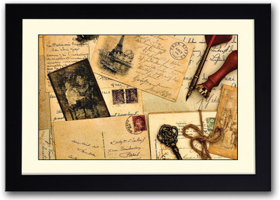 

Old Vintage Letters Fine Art Print(14 inch X 20 inch, Framed)